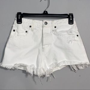 White Denim Shorts